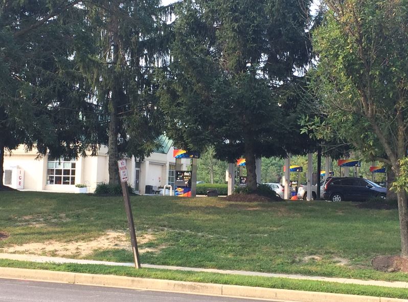 Trees Trimmed at a Columbia Gas Station