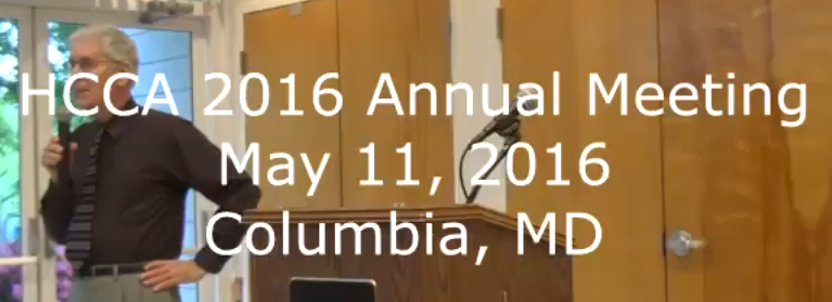Screen Shot of HCCA Annual Meeting Beginning